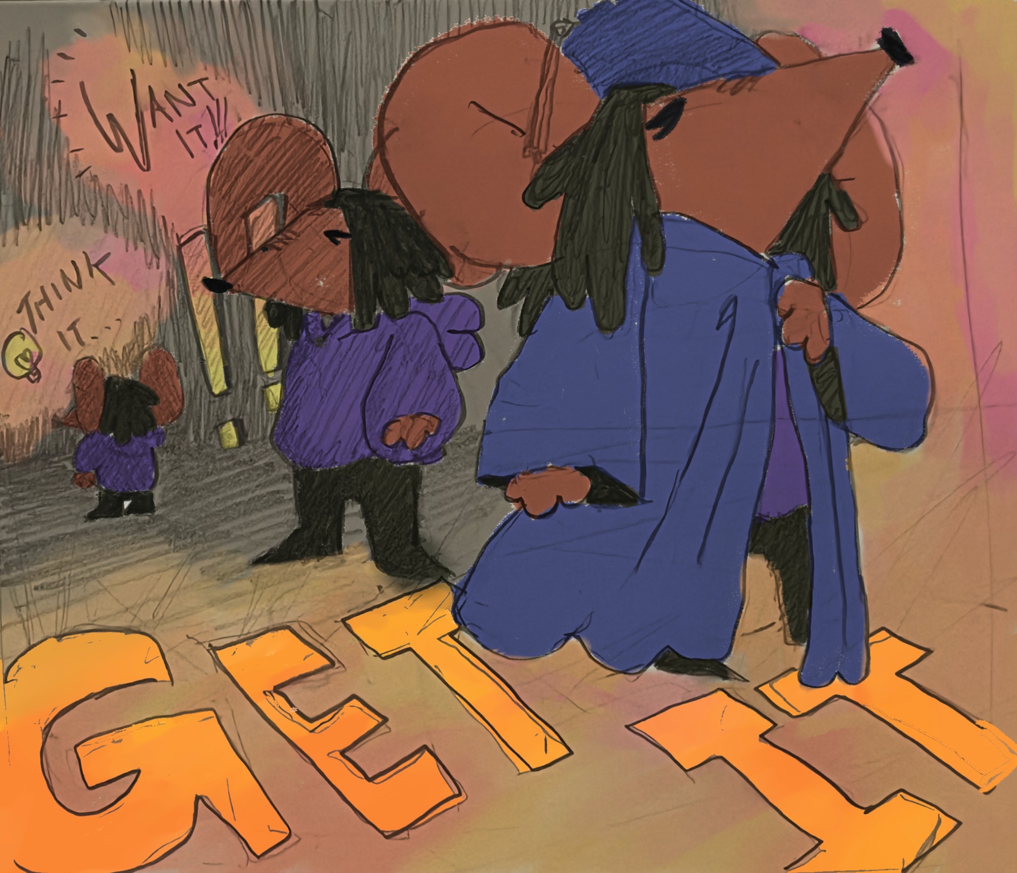 Oatis Think It Get It mural concept