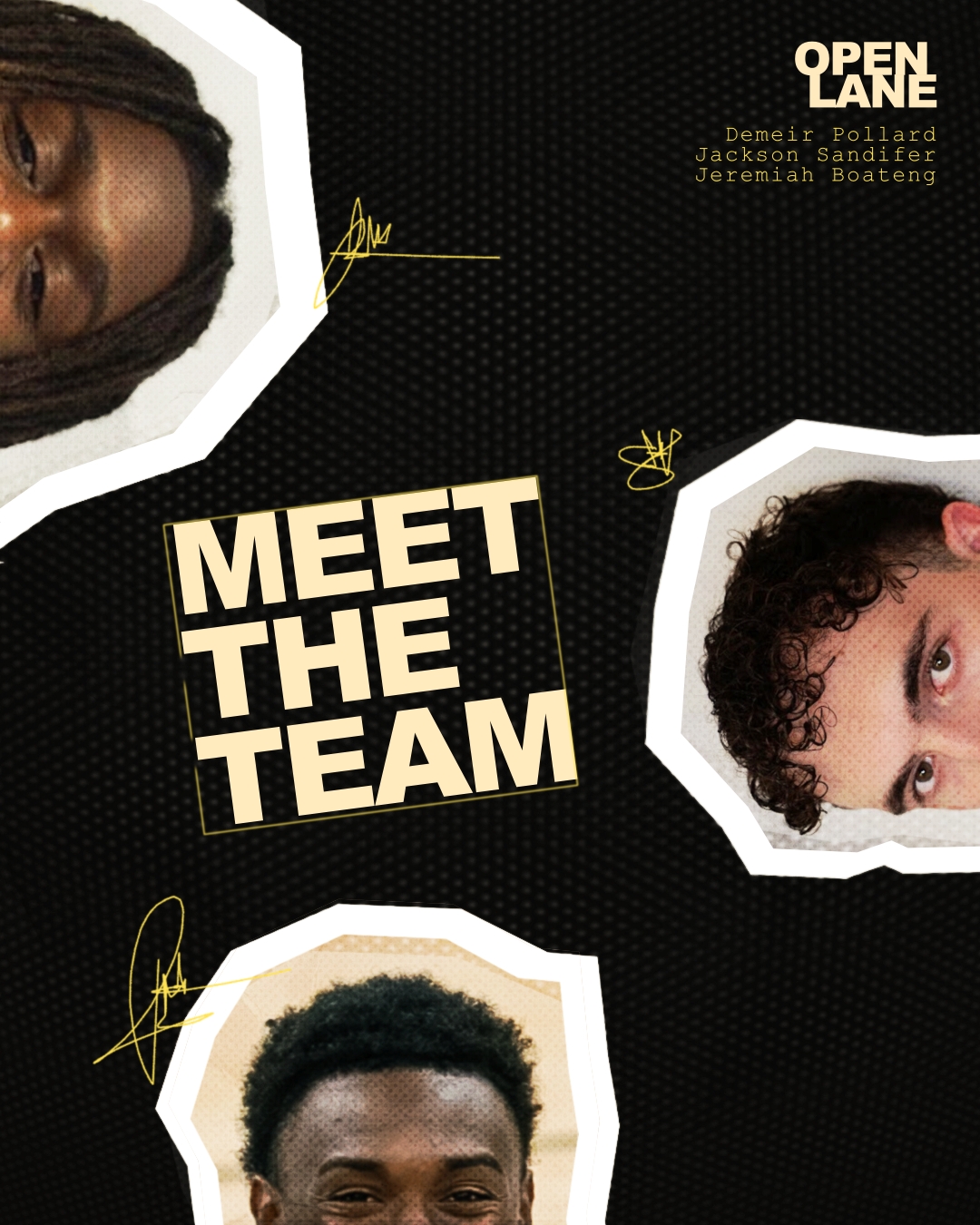 Open Lane Meet the Team social graphic