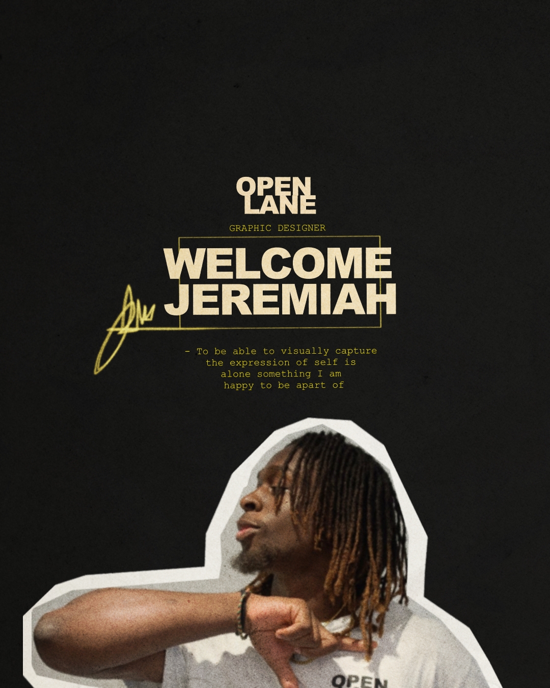 Open Lane Welcome Jeremiah team announcement